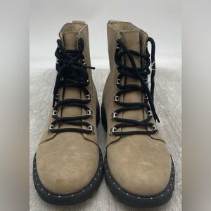 Sorel Lennox Waterproof Nubuck Combat Boots women 8.5